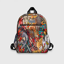 Детский рюкзак Иредзуми: демон и дракон, цвет: 3D-принт