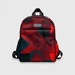 Детский рюкзак Битва кубов красный и черный, цвет: 3D-принт