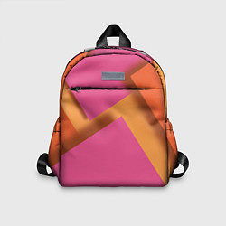 Детский рюкзак Геометрические абстрактные соединения пластин, цвет: 3D-принт
