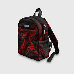 Детский рюкзак Red vortex pattern, цвет: 3D-принт — фото 2