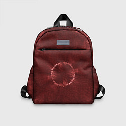Детский рюкзак Красный круг тай-дай, цвет: 3D-принт