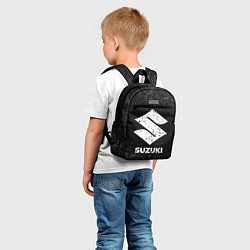 Детский рюкзак Suzuki с потертостями на темном фоне, цвет: 3D-принт — фото 2