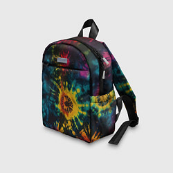 Детский рюкзак Тай дай на темном фоне: арт нейросети, цвет: 3D-принт — фото 2