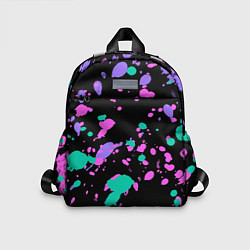 Детский рюкзак Неоновые цвета брызги краски