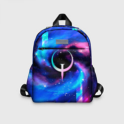 Детский рюкзак Quake неоновый космос, цвет: 3D-принт
