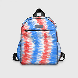 Детский рюкзак Тай-дай красный с голубым