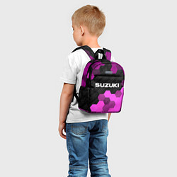 Детский рюкзак Suzuki pro racing: символ сверху, цвет: 3D-принт — фото 2
