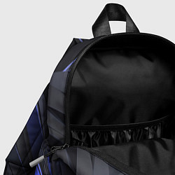 Детский рюкзак Объемные черные и синие плиты, цвет: 3D-принт — фото 2