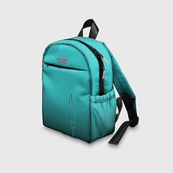 Детский рюкзак Силуэт лисы на градиентном фоне, цвет: 3D-принт — фото 2