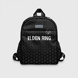 Детский рюкзак Elden Ring glitch на темном фоне: символ сверху, цвет: 3D-принт