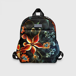 Детский рюкзак Абстрактные цветы, цвет: 3D-принт