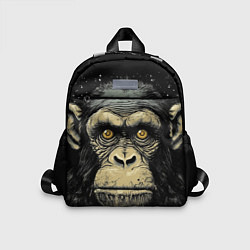 Детский рюкзак Портрет обезьяны: арт нейросети, цвет: 3D-принт