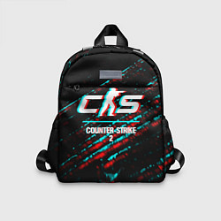 Детский рюкзак Counter-Strike 2 в стиле glitch и баги графики на, цвет: 3D-принт