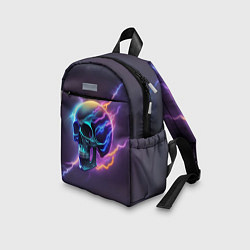 Детский рюкзак Череп с молниями, цвет: 3D-принт — фото 2