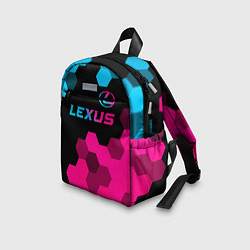 Детский рюкзак Lexus - neon gradient: символ сверху, цвет: 3D-принт — фото 2