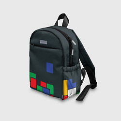 Детский рюкзак Падающий блок тетрис, цвет: 3D-принт — фото 2
