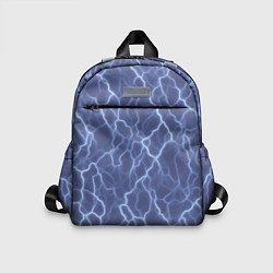 Детский рюкзак Электрический разряд на голубом фоне, цвет: 3D-принт
