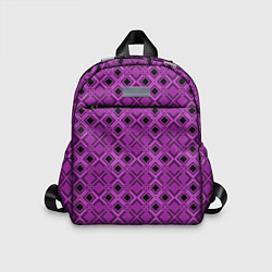 Детский рюкзак Геометрический узор в пурпурных и лиловых тонах