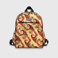 Детский рюкзак Винтажный растительный орнамент, цвет: 3D-принт