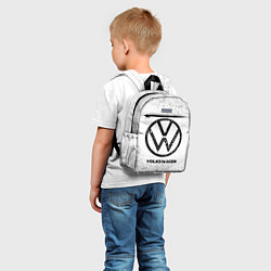 Детский рюкзак Volkswagen с потертостями на светлом фоне, цвет: 3D-принт — фото 2