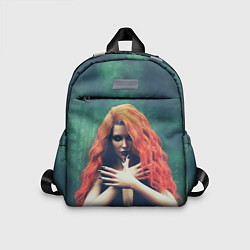 Детский рюкзак Рыжая ведьма колдует в лесу, цвет: 3D-принт