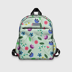 Детский рюкзак Цветы, веточки и листья