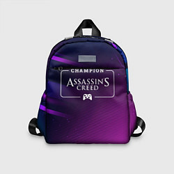 Детский рюкзак Assassins Creed gaming champion: рамка с лого и дж