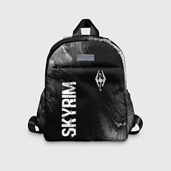 Детский рюкзак Skyrim glitch на темном фоне: надпись, символ