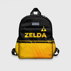 Детский рюкзак Zelda - gold gradient: символ сверху, цвет: 3D-принт