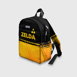 Детский рюкзак Zelda - gold gradient: символ сверху, цвет: 3D-принт — фото 2