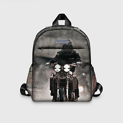 Детский рюкзак Мотоцикл в дождь, цвет: 3D-принт