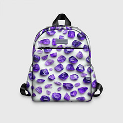 Детский рюкзак Россыпь аметистов, цвет: 3D-принт