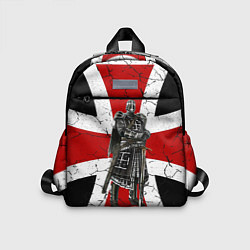 Детский рюкзак Рыцарь на фоне мальтийского креста, цвет: 3D-принт