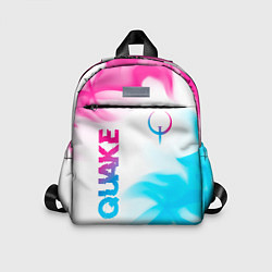 Детский рюкзак Quake neon gradient style: надпись, символ
