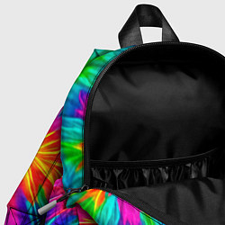 Детский рюкзак Тай-дай кислотные краски, цвет: 3D-принт — фото 2