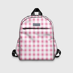 Детский рюкзак Барби-розовый: клетка