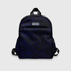 Детский рюкзак Абстракция черно-синий туманность, цвет: 3D-принт