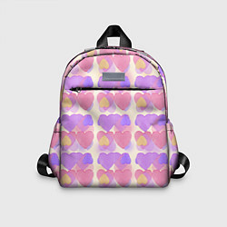 Детский рюкзак Нежные сердечки, цвет: 3D-принт