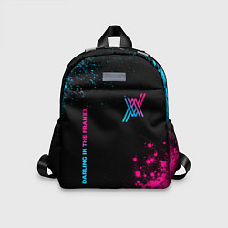 Детский рюкзак Darling in the FranXX - neon gradient: надпись, си, цвет: 3D-принт