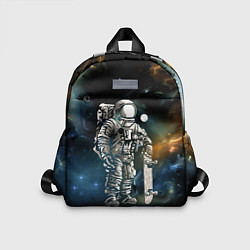 Детский рюкзак Космонавт-скейтбордист, цвет: 3D-принт