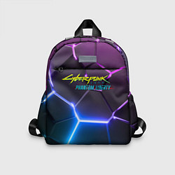 Детский рюкзак Cyberpunk 2077 phantom liberty neon, цвет: 3D-принт