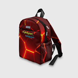 Детский рюкзак Киберпанк призрачная свобода красный неон, цвет: 3D-принт — фото 2