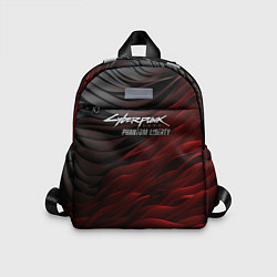 Детский рюкзак Cyberpunk 2077 phantom liberty black red, цвет: 3D-принт