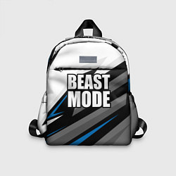 Детский рюкзак Beast mode - blue sport, цвет: 3D-принт