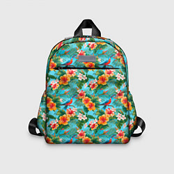 Детский рюкзак Яркие гавайские цветочки, цвет: 3D-принт