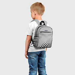 Детский рюкзак Иллюзорные линии, цвет: 3D-принт — фото 2