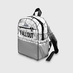 Детский рюкзак Fallout glitch на светлом фоне: символ сверху, цвет: 3D-принт — фото 2