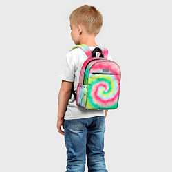 Детский рюкзак Тай дай клубничный, цвет: 3D-принт — фото 2