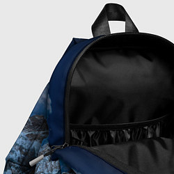 Детский рюкзак Ночные горы в природе и небо с нло, цвет: 3D-принт — фото 2