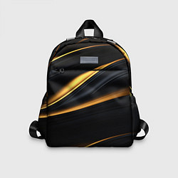 Детский рюкзак Black gold texture, цвет: 3D-принт